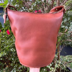 Vintage Coach XL Duffle Sac Bucket Bag #9085